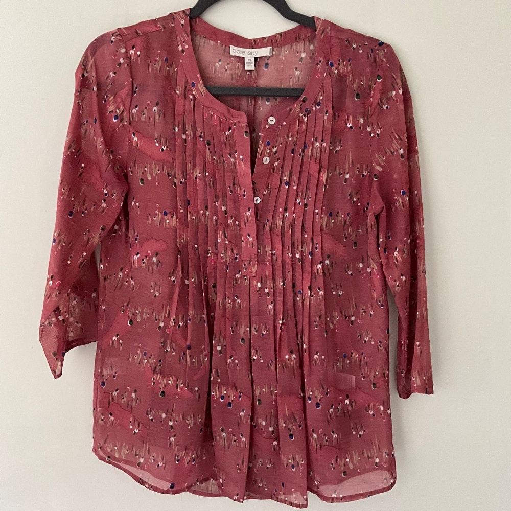 Pale Sky blouse